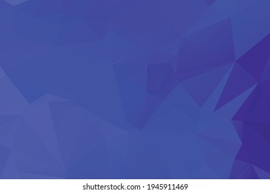 Fondo de mosaico poligonal azul vívido, plantillas de diseño creativo Ilustración