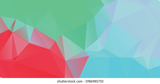 Blue vivid polygonal mosaic background, creative design templates Illustration