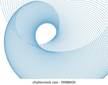 Blue vortex. Vector.