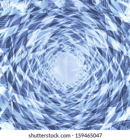 Blue vortex vector background concept