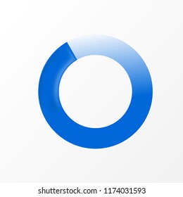 Blue waiting wheel icon vector design.