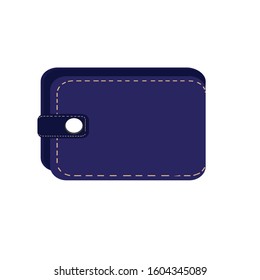 Blue wallet on a white background. Buying a business.