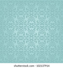 Blue wallpaper, fabric, wrapping paper, seamless pattern