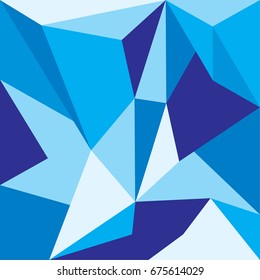Blue wallpaper polygon