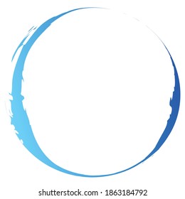 Agua azul, agua, niebla líquida o líquida, grungo y círculo texturado, elemento circular texturado vector