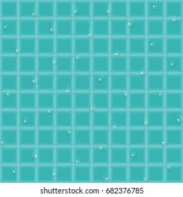 blue water background with drops