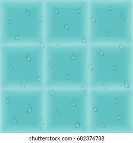 blue water background with drops
