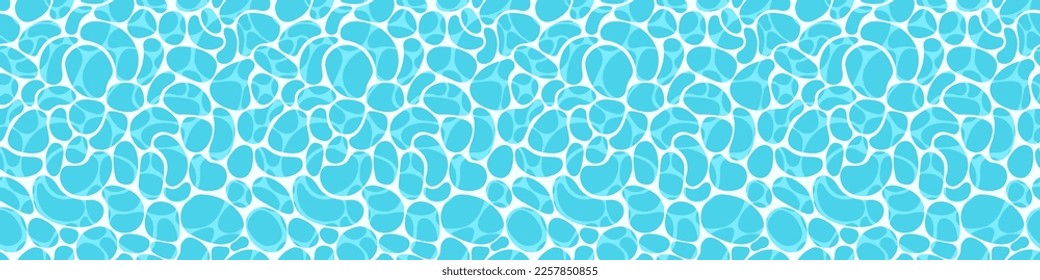 blauer Hintergrund. Die Struktur des Wassers. Meer, Ozean oder Pool. Vektorgrafik