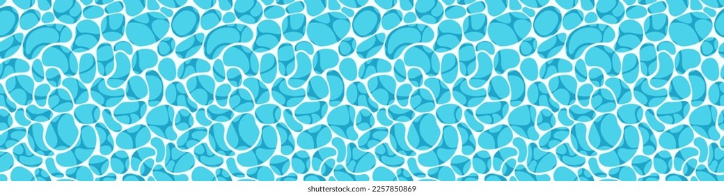 Fondo de agua azul. La textura del agua. Mar, océano o piscina. Ilustración del vector