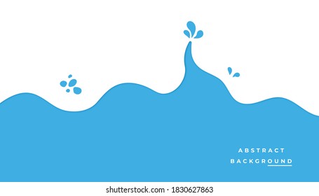 blue Water background, vector illustration.