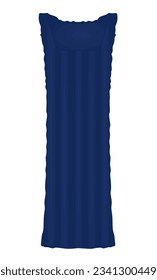 Blue water bed. vector illustration