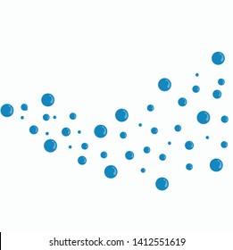 blue Water bubble vector icon