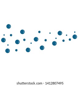 blue Water bubble vector icon