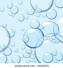 Abstract Blue Bubbles Background Stock Vector (Royalty Free) 142966093