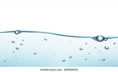 Blue Water Clear Background Template. EPS10 Vector