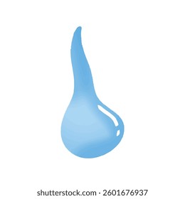 Blue water collection stock. watercolor