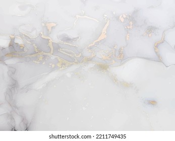 Blue Water Color Marble. Metal Water Color Background. Pink Oil Paint. Elegant Abstract Background. Modern Light Template Gold Marble Watercolor. Luxury Alcohol Ink Canvas. Blue Ink Vector Texture.