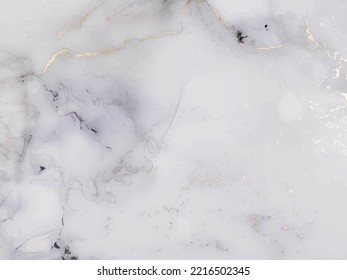 Blue Water Color Marble. Pink Marble Watercolor. Gold Ink Vector Texture. Bronze Water Color Background. Golden Alcohol Ink Canvas. Gold Art Paint. Elegant Oriental Background. Vector Light Template