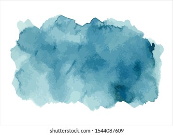 blue water color paint background vector