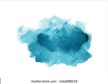 blue water color paint stroke background