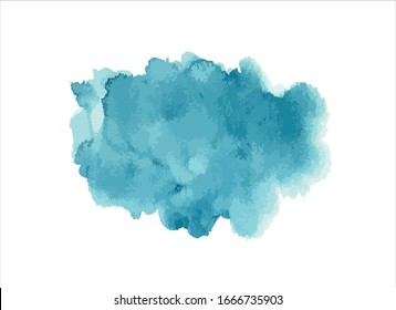 blue water color paint stroke background