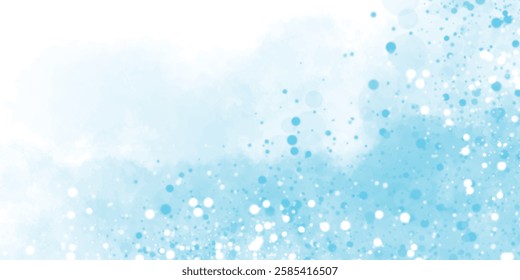 Blue water color textured concrete background