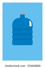 blue water container