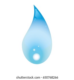 Blue water drop