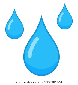Blue water drop clip art