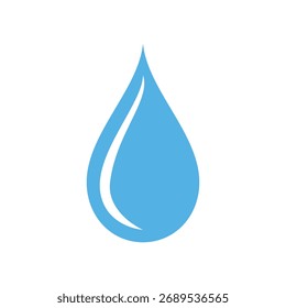 Elemento de diseño de gota de agua azul