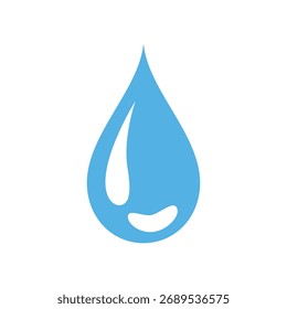 Elemento de diseño de gota de agua azul