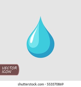 Blue water drop icon