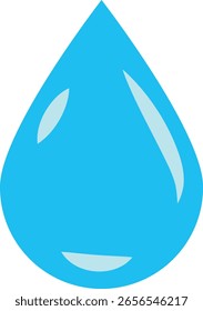Icono de gota de agua azul. conceptos de agua limpia e hidratación. Imagen de ícono de gota de agua. protección y conservación del medio ambiente
