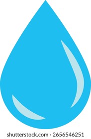 Icono de gota de agua azul que representa la pureza y la frescura. conceptos de agua limpia e hidratación. burbujas de agua que repiten Elementos. simbolizando la frescura y los recursos de agua limpia
