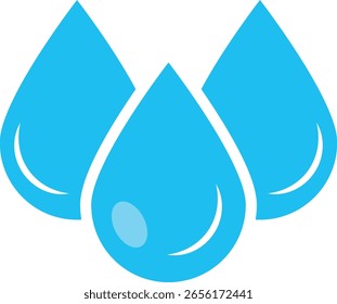 Conjunto de iconos de gota de agua azul. burbujas de agua que repiten Elementos. Lágrimas y símbolos de petróleo. temas de conservación del agua. Concepto de espuma de lavado limpio. Signo de gotita
