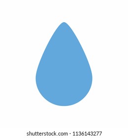 Blue water drop icon. Vector