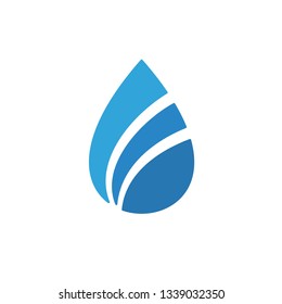 Blue water Drop Icon Vector