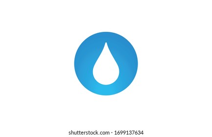 blue water drop icon vector illustration
