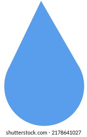 vector de icono de caída de agua azul