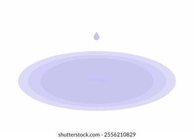 A blue water drop and light blue circle wave background
