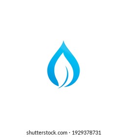 Blue Water Drop Logo Vector Icon