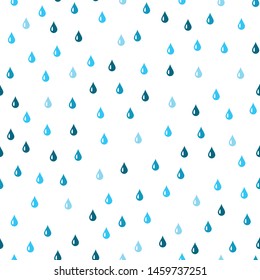 Seamless Watercolor Rain Pattern Vector Illustration Stock Vector ...