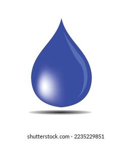 blue water drop vector design