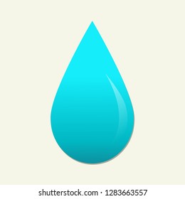 blue water drop vector symbol illustration
