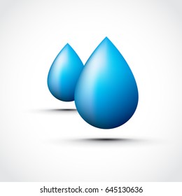 blue water droplet