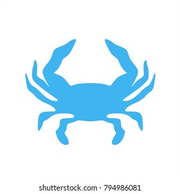 blue water droplets and crab