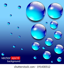 blue water drops