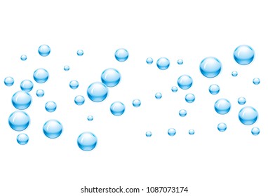 Blue water drops background