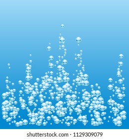 Blue water drops background