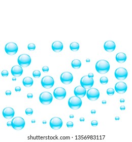 Blue water drops background